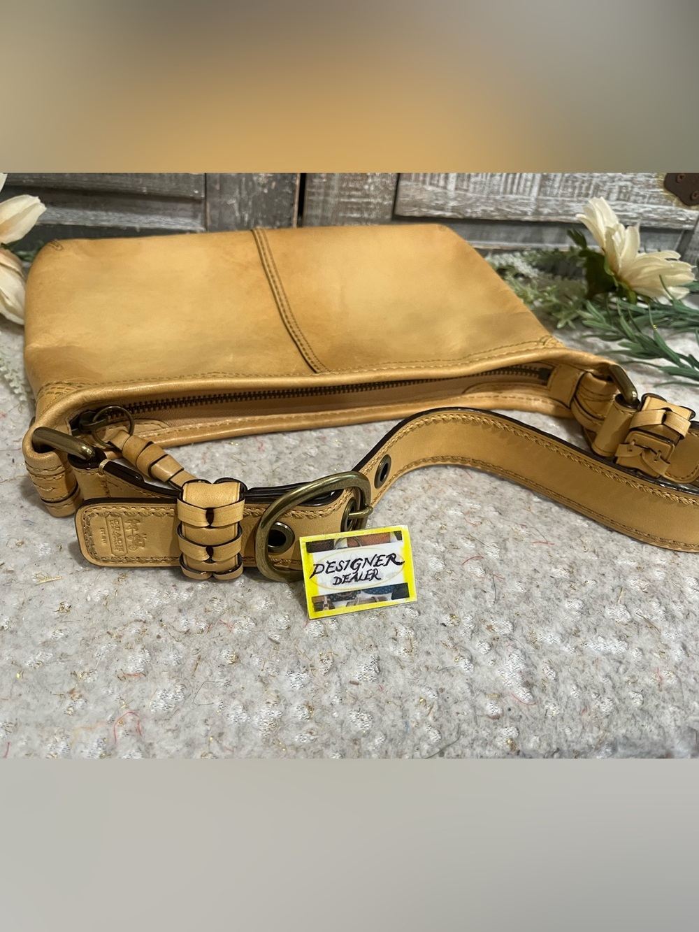 COACH Bleecker Leather Hobo Shoulder Bag Camel VGC! 11415 - Picture 7 of 12